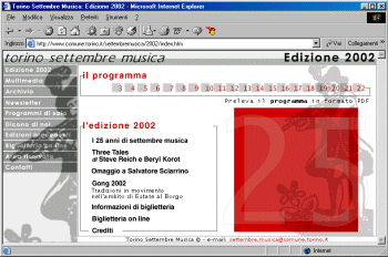 Home Page Edizione 2002